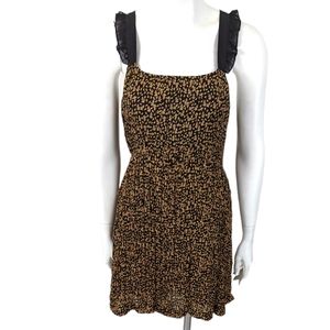Urban Outfitters Kimchi Blue Babydoll Mini Dress Floral Black Fairy Whimsygoth M